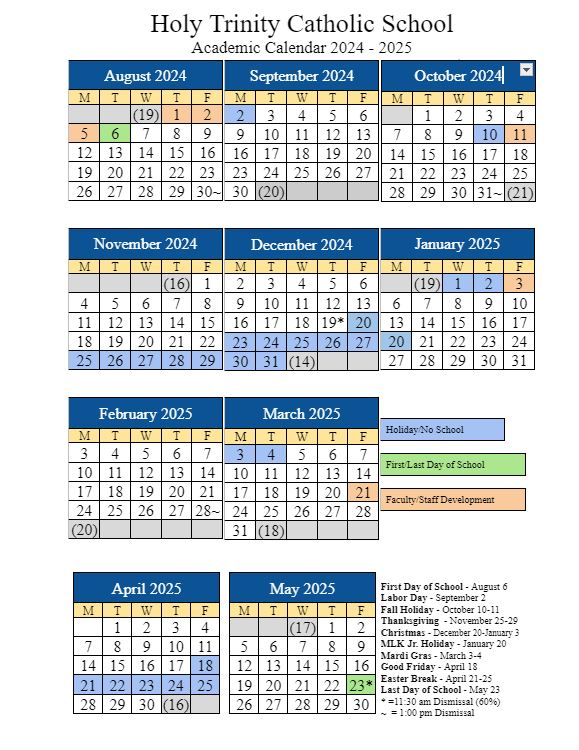 Trinity School Calendar 2025 Guenna Bridgette Trinity School Calendar 2025 Guenna Bridgette