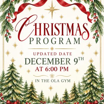 Christmas Program Announcement (1)