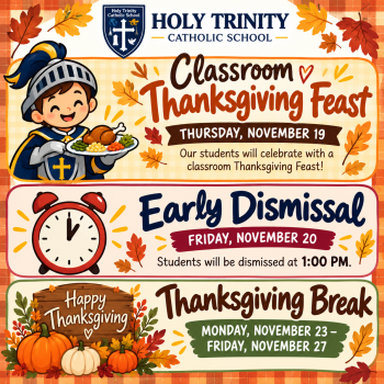 Holy Trinity Autumn School Announcement