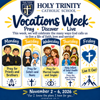 Holy Trinity Vocations Week Poster